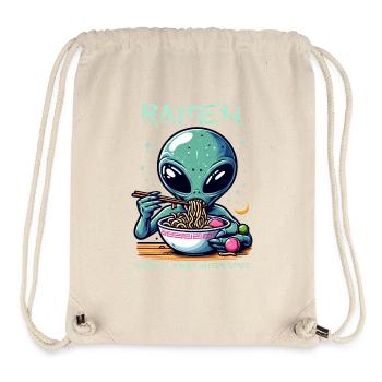 Outer Space Ramen Alien Nudeln - Stanley/Stella recycelter Gym Bag - Naturweiß - Vorne