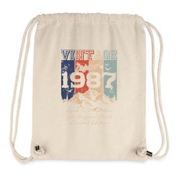 Legendärer Jahrgang 1987 - Stanley/Stella recycelter Gym Bag - Naturweiß - Vorne