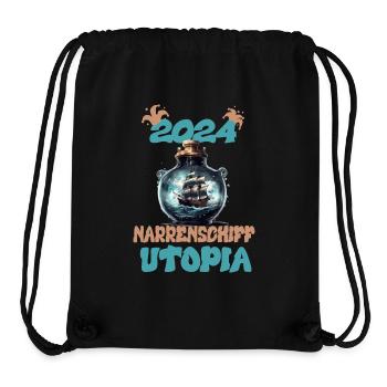 2024, Ship of Fools Utopia - Stanley/Stella Recycled Gym Bag - black - Front