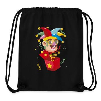 Clown, Carnival, Carnival, Carnival Costume, Parade, Celebration, Jester, - Stanley/Stella Recycled Gym Bag - black - Front
