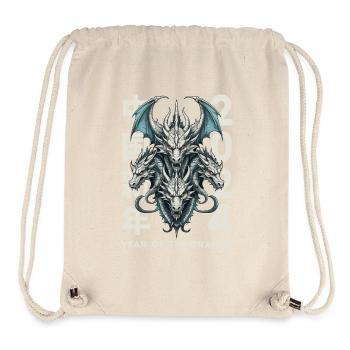 Chinese Dragons - Stanley/Stella Recycled Gym Bag - natural - Front