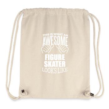 Eiskunstlauf - Stanley/Stella recycelter Gym Bag - Naturweiß - Vorne