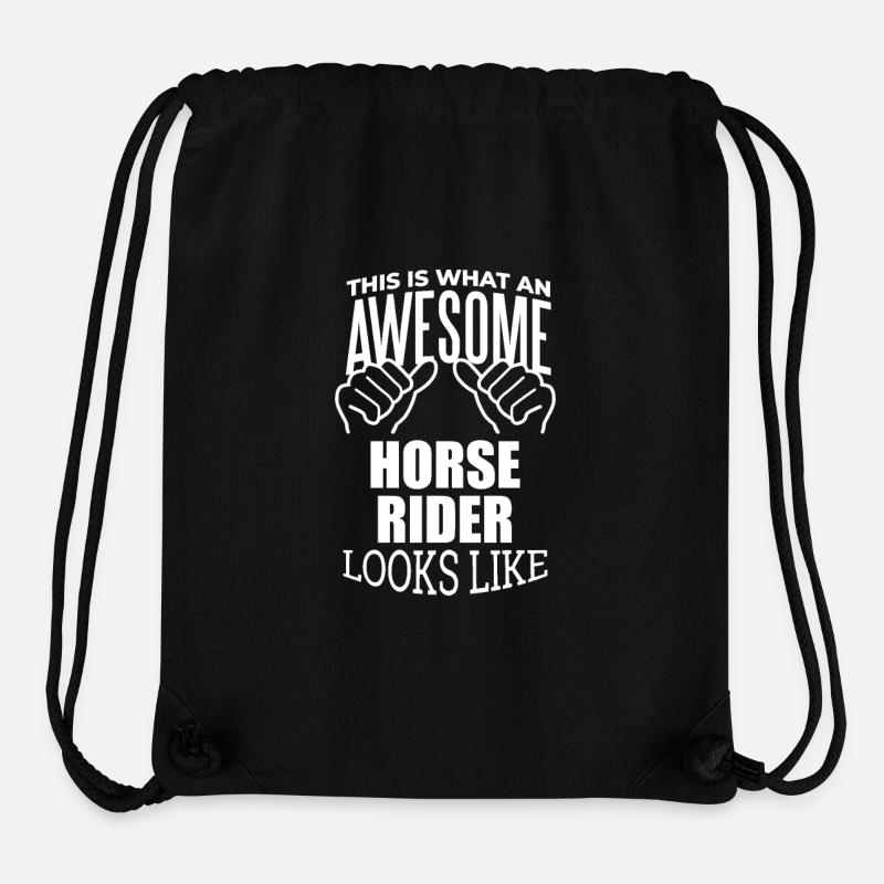 Reiten - Stanley/Stella recycelter Gym Bag - Schwarz