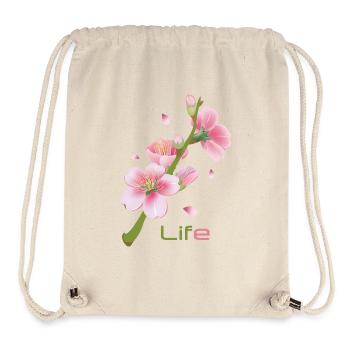Kirschblüten Cherry Blossom Sakura - Life - Stanley/Stella Recycled Gym Bag - natural - Front