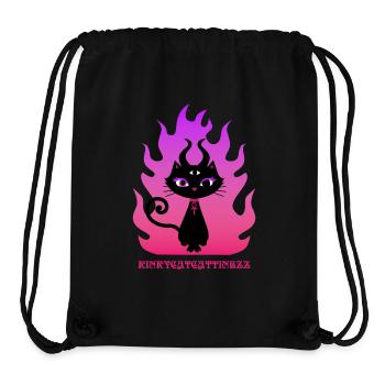 Enchanted Black Cat - Stanley/Stella Recycled Gym Bag - black - Front