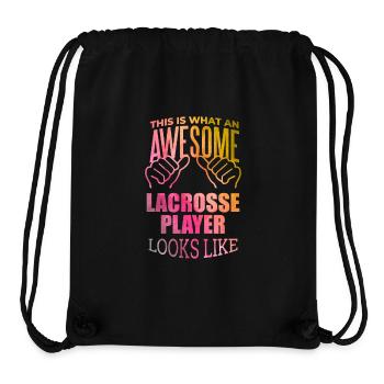 Lacrosse - Stanley/Stella Recycled Gym Bag - black - Front