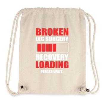 Gebrochenes Bein - Stanley/Stella recycelter Gym Bag - Naturweiß - Vorne