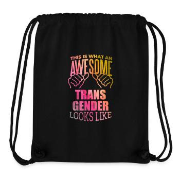 Transgender - Stanley/Stella recycelter Gym Bag - Schwarz - Vorne