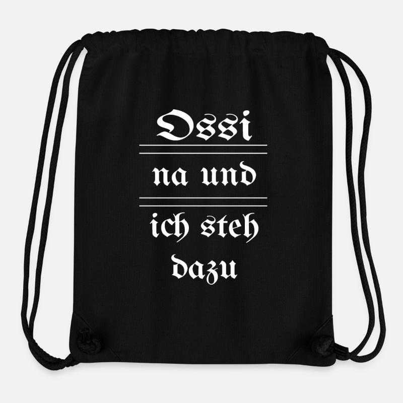 Ossi - so what - I stand by it - Stanley/Stella Recycled Gym Bag - black