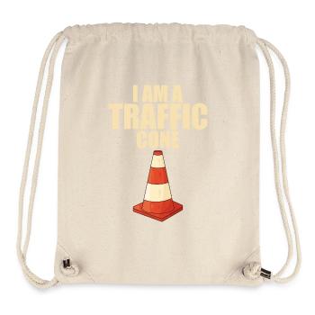 I Am A Traffic Cone Lustiges Halloween Kostüm - Stanley/Stella recycelter Gym Bag - Naturweiß - Vorne