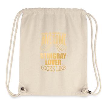 Stachelrochen - Stanley/Stella recycelter Gym Bag - Naturweiß - Vorne