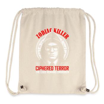 Zodiac Killer Retro Macabre Mystery Unveiled - Stanley/Stella Recycled Gym Bag - natural - Front