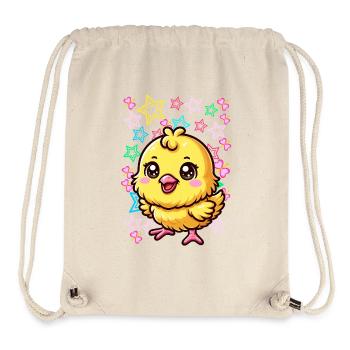 années 80 90s Chick Kids Enfant - Sac à cordon recyclé Stanley/Stella - blanc naturel - Devant