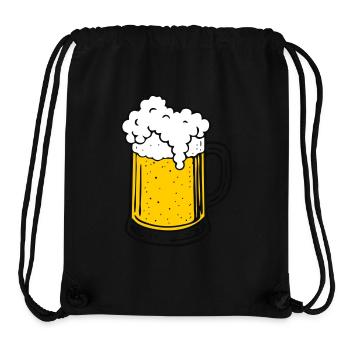 Bière - Sac à cordon recyclé Stanley/Stella - noir - Devant