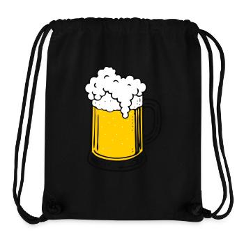 Bière - Sac à cordon recyclé Stanley/Stella - noir - Devant