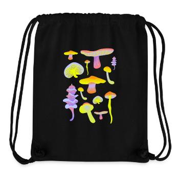 Tropische Pilz-Neon-Palette - Stanley/Stella recycelter Gym Bag - Schwarz - Vorne