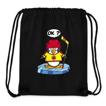 Sportlicher Pinguin - Stanley/Stella recycelter Gym Bag - Schwarz - Vorne
