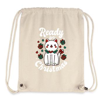 Bereit für Weihnachten - Stanley/Stella recycelter Gym Bag - Naturweiß - Vorne