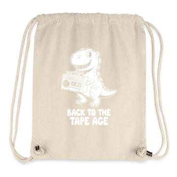 Dino Boombox Tape Era - Stanley/Stella Recycled Gym Bag - natural - Front