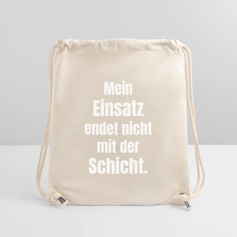 Deployment never ends with the shift Stanley/Stella Recycled Gym Bag