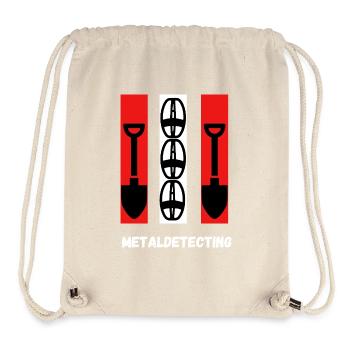 Détection des métaux - Sac à cordon recyclé Stanley/Stella - blanc naturel - Devant
