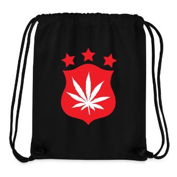 Cannabis - Weed - Legalize - Sac à cordon recyclé Stanley/Stella - noir - Devant