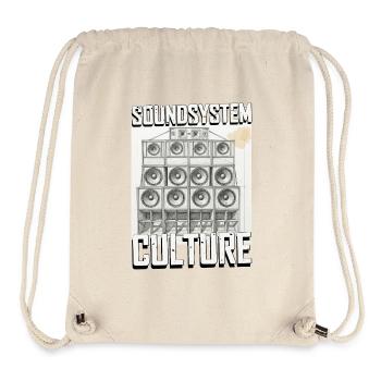 Soundsystem Culture Sketch - Sac à cordon recyclé Stanley/Stella - blanc naturel - Devant