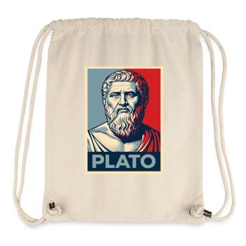 Platon-Porträt im Retro-Design - Stanley/Stella recycelter Gym Bag - Naturweiß - Vorne