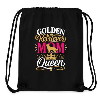 Golden Retriever Mom Queen - Stanley/Stella recycelter Gym Bag - Schwarz - Vorne