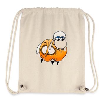 Wolly Sheepling im Kürbis Gaming - Stanley/Stella recycelter Gym Bag - Naturweiß - Vorne