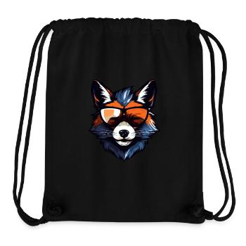 Fuchs Kopf Porträt Cool - Stanley/Stella recycelter Gym Bag - Schwarz - Vorne