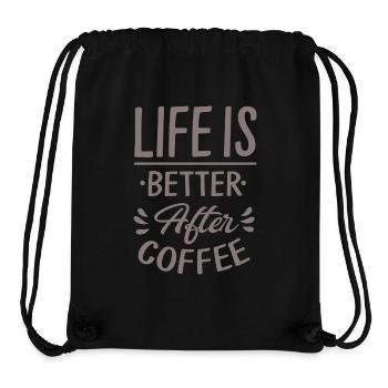 Life Is Better After Coffee - Stanley/Stella Recycled Gym Bag - black - Front