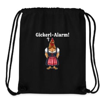 Gickerl alarm ! - Stanley/Stella Recycled Gym Bag - black - Front