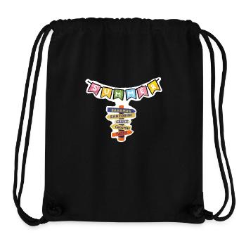 summersun - Stanley/Stella recycelter Gym Bag - Schwarz - Vorne