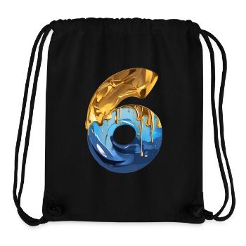 NR. 6 NUMMER 6 COOL 6. GEBURTSTAG - Stanley/Stella recycelter Gym Bag - Schwarz - Vorne