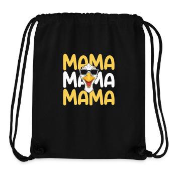 Mom Mother Goose - Stanley/Stella Recycled Gym Bag - black - Front