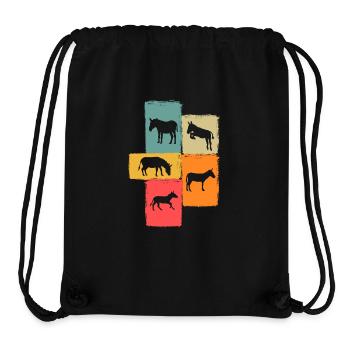 Esel - Stanley/Stella recycelter Gym Bag - Schwarz - Vorne