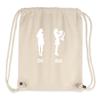 Hornist Waldhorn - Stanley/Stella recycelter Gym Bag - Naturweiß - Vorne
