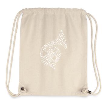 Hornist Waldhorn - Stanley/Stella recycelter Gym Bag - Naturweiß - Vorne