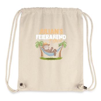 Faultier Julian - Stanley/Stella recycelter Gym Bag - Naturweiß - Vorne