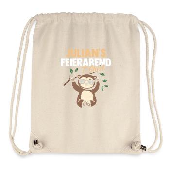 Faultier Julian - Stanley/Stella recycelter Gym Bag - Naturweiß - Vorne