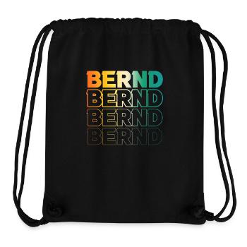 Bernd - Sac à cordon recyclé Stanley/Stella - noir - Devant