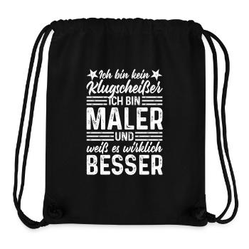 Maler - Stanley/Stella recycelter Gym Bag - Schwarz - Vorne
