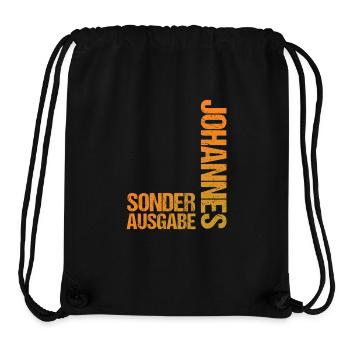 Johannes - Sac à cordon recyclé Stanley/Stella - noir - Devant
