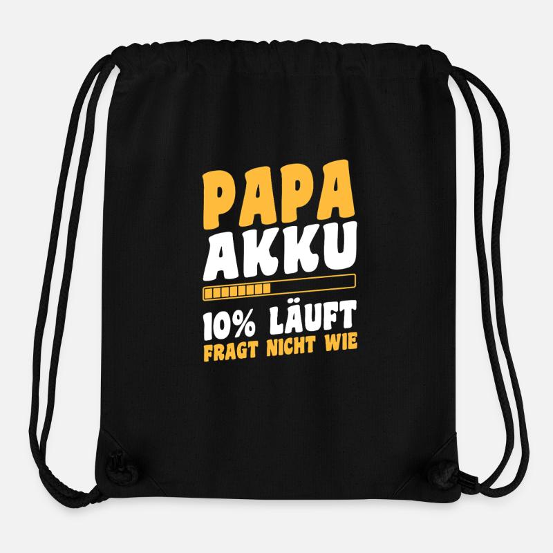 Father Team Dad - Stanley/Stella Recycled Gym Bag - black