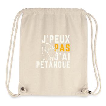 I can't I have pétanque - Stanley/Stella Recycled Gym Bag - natural - Front