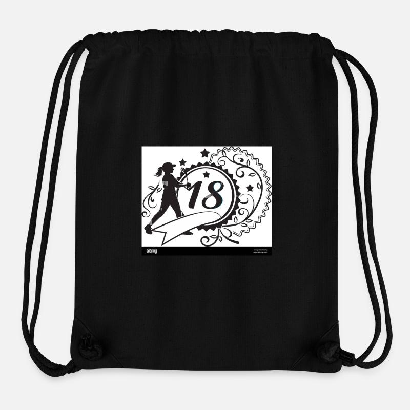 18 Plus Test Design - Stanley/Stella recycelter Gym Bag - Schwarz