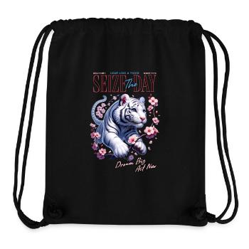 Seize the Day Tiger - Stanley/Stella Recycled Gym Bag - black - Front
