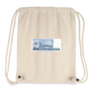 100 marks de la RDA - Sac à cordon recyclé Stanley/Stella - blanc naturel - Devant