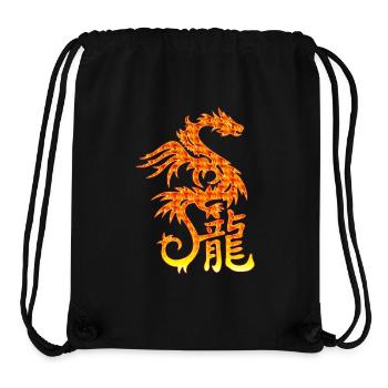 Feuerdrache mit chin. Schriftzeichen - Stanley/Stella recycelter Gym Bag - Schwarz - Vorne